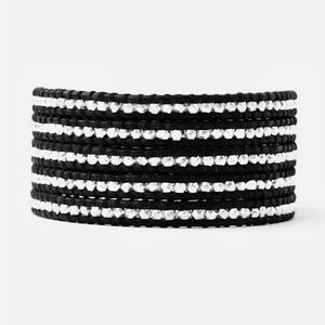 Chan Luu Black and Silver Wrap Bracelet